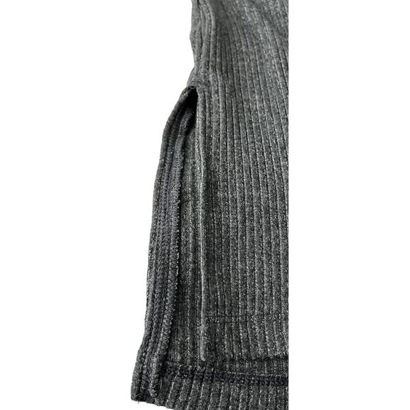 OLD NAVY LONG SLV PULL-OVER RIBBED KNIT SWEATER HOODIE, WOMENS, L, GREY-BUTTONS - Picture 8 of 10